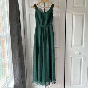 Azazie Hunter Dress in Dark Green